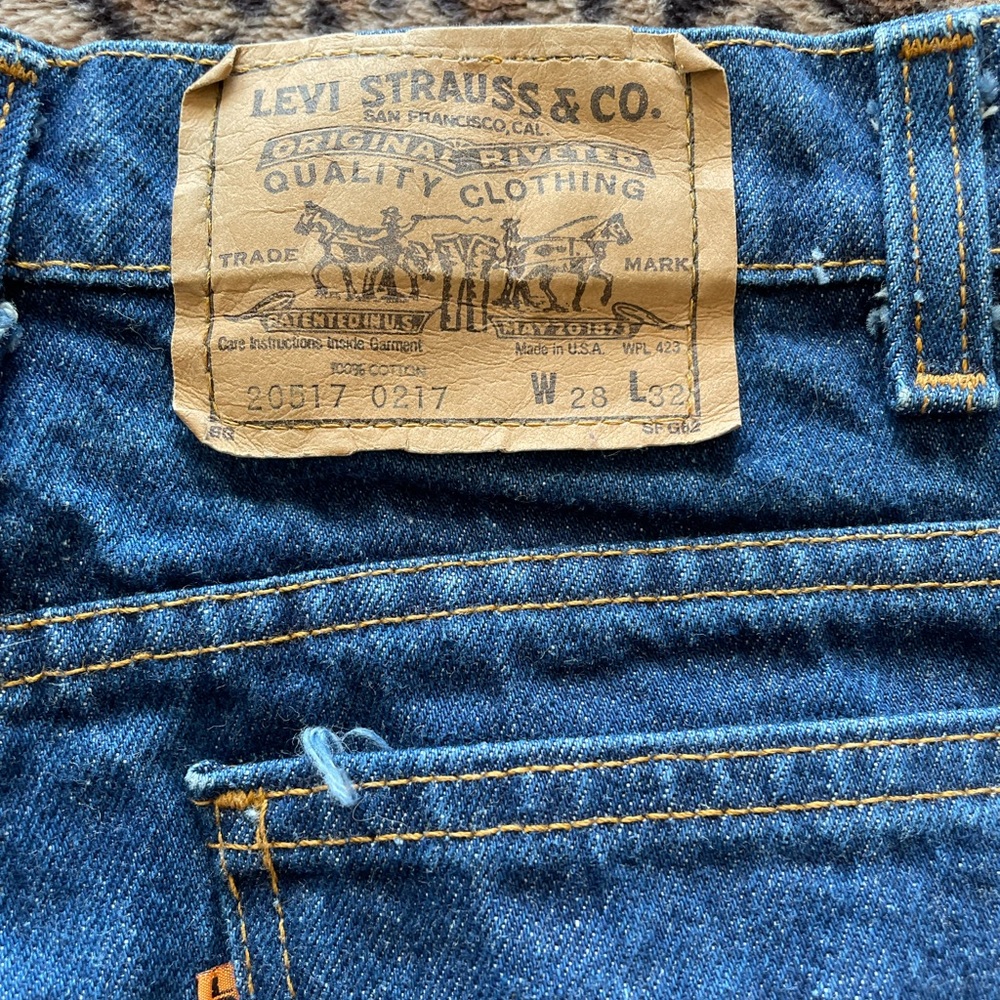Men’s Levi’s vintage dark wash jeans